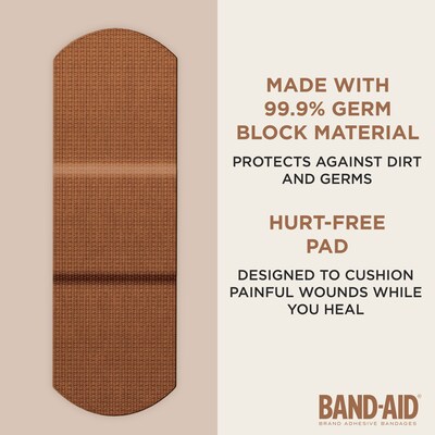 Band-Aid Brand OurTone Adhesive Bandages, BR45, 30/Count (119585)