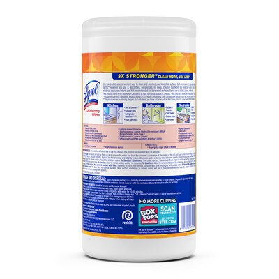 Lysol Brand New Day Disinfecting Wipes, Mango & Hibiscus Scent, 80 Wipes/Canister (001920097181)