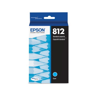 Epson T812 Cyan Standard Yield Ink Cartridge   (T812220-S)