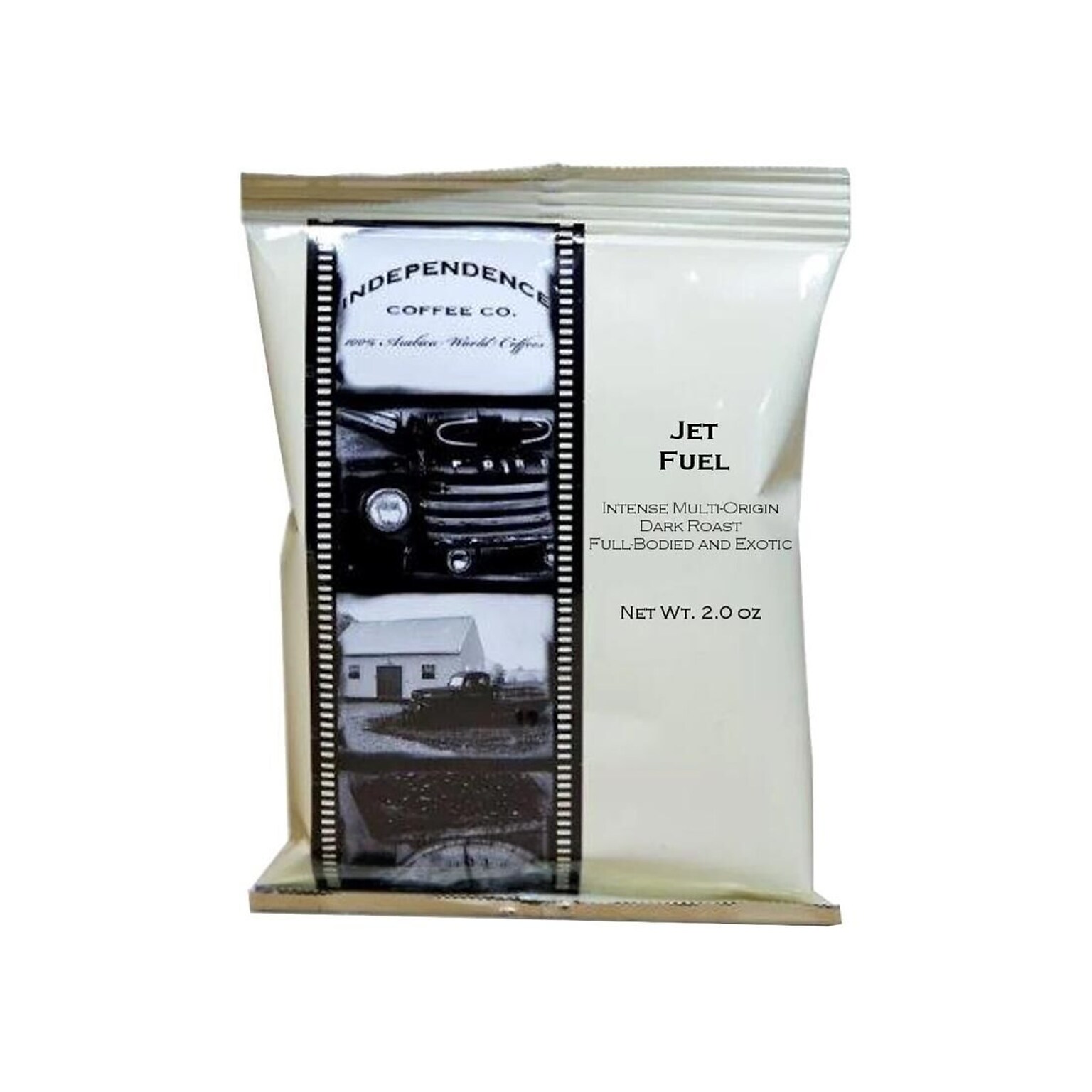 Independence Coffee Co. Jet Fuel Coffee Frac Pack, Dark Roast, 2 oz., 40/Carton (JFX.FP-2.0oz40ctbx)