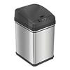 iTouchless Stainless Steel Sensor Trash Can with Locking Lid and AbsorbX Odor Control, Silver, 8 gal