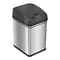 iTouchless Stainless Steel Sensor Trash Can with Locking Lid and AbsorbX Odor Control, Silver, 8 gal