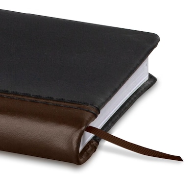 2027 AT-A-GLANCE Fine Diary 2.75" x 4.25" Weekly & Monthly Planner, Faux Leather Cover, Black/Brown (74-01-05-27)