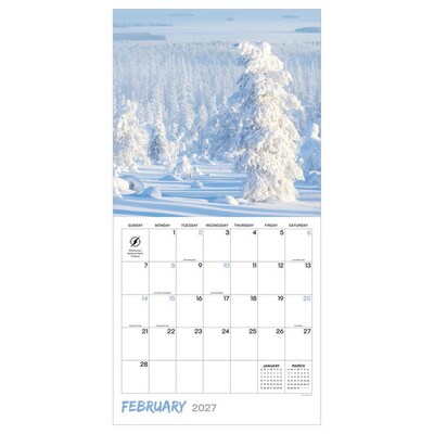 2027 TF Publishing Weather 12" x 12" Monthly Wall Calendar, Multicolored (27-1050)