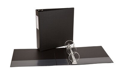 Avery 3" 3-Ring Non-View Binders, Black (04601)