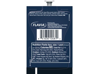 Lavazza Vanilla Latte Coffee Flavia Freshpacks, 72/Carton (48689)
