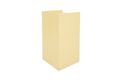 Alpine Industries Wood Trash Can, 40 Gallon, Oak, 2/Pack (476-MEO-2PK)