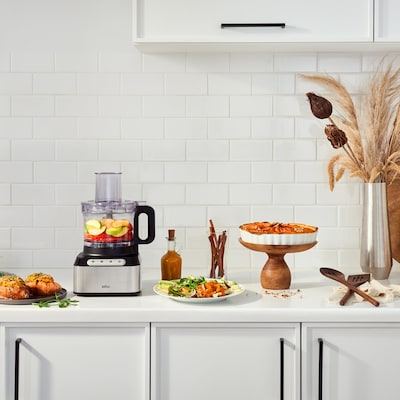 Braun EasyPrep 64 oz. Food Processor, Stainless/Black (FP3211SI)