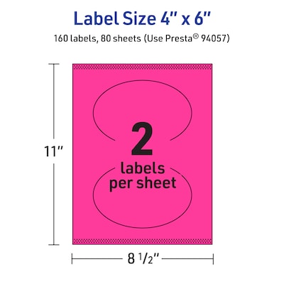 Avery Hemp Square Laser/Inkjet Multipurpose Labels, 1-1/2" x 1-1/2", Off-White (800/Box)