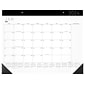 2024 AT-A-GLANCE 21.75" x 17" Monthly Desk Pad Calendar, White/Black (SK24X-00-24)