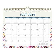 2024-2025 Blue Sky Star Confetti Bright 11 x 8.75 Academic Monthly Wall Calendar (148671-A25)
