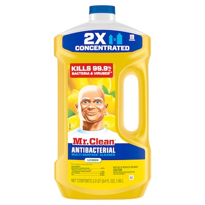 Mr. Clean Antibacterial Multi-Surface Cleaner, Lemon Scent, 64 fl. oz. (11290)