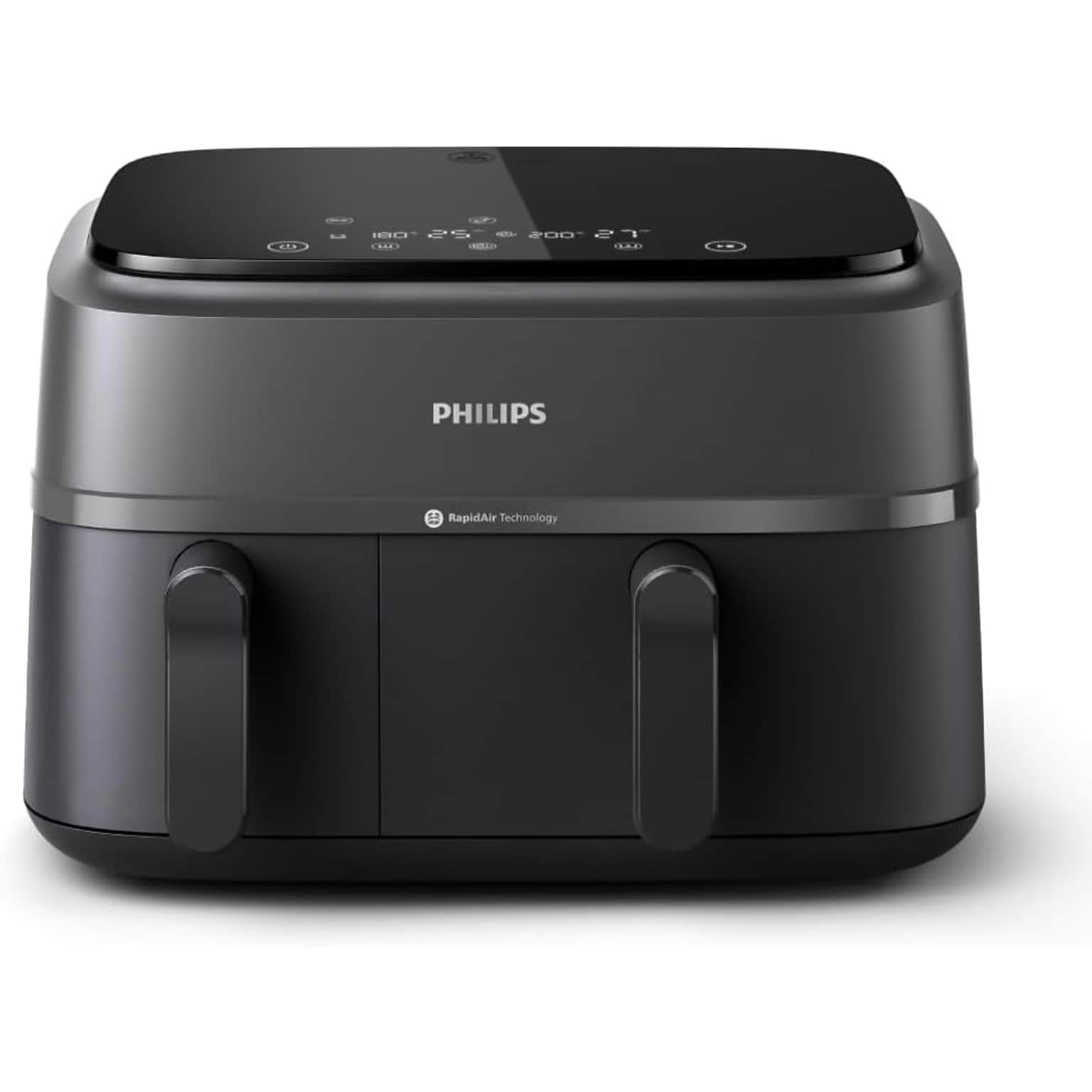 Philips 3000 Series 9.5 Qt. Dual Basket Air Fryer, Black (NA35100)