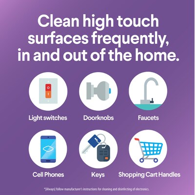 Clorox Scentiva Disinfecting Wipes, Lavender and Jasmine Scent, 75 Wipes/Container, 6/Carton (60040CT)