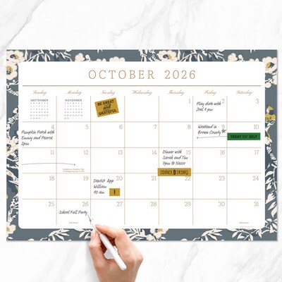 2026-2027 TF Publishing Artisan Legacy 17" x 12" Academic Monthly Desk Pad Calendar (AY27-8500)