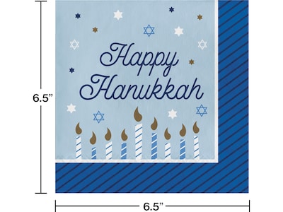 Creative Converting Hanukkah Tableware Kit, Blue/Gold (DTC5574E2E)