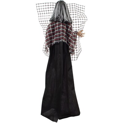 Haunted Hill Farm Life-Size Animatronic Zombie with Electric Fence (HHMAN-5FLSA)