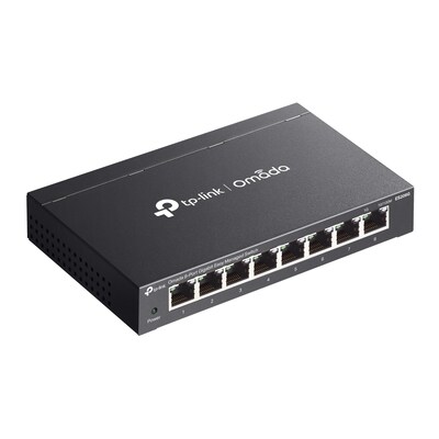 TP-Link Omada 8-Ports Gigabit Ethernet Managed Switch 1000Mbps, Black (ES208G)