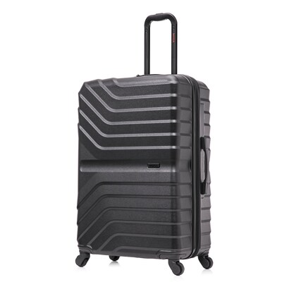 InUSA Aurum 29.92 Hardside Suitcase, 4-Wheeled Spinner, TSA Checkpoint Friendly, Black (IUAUR00L-BLK)