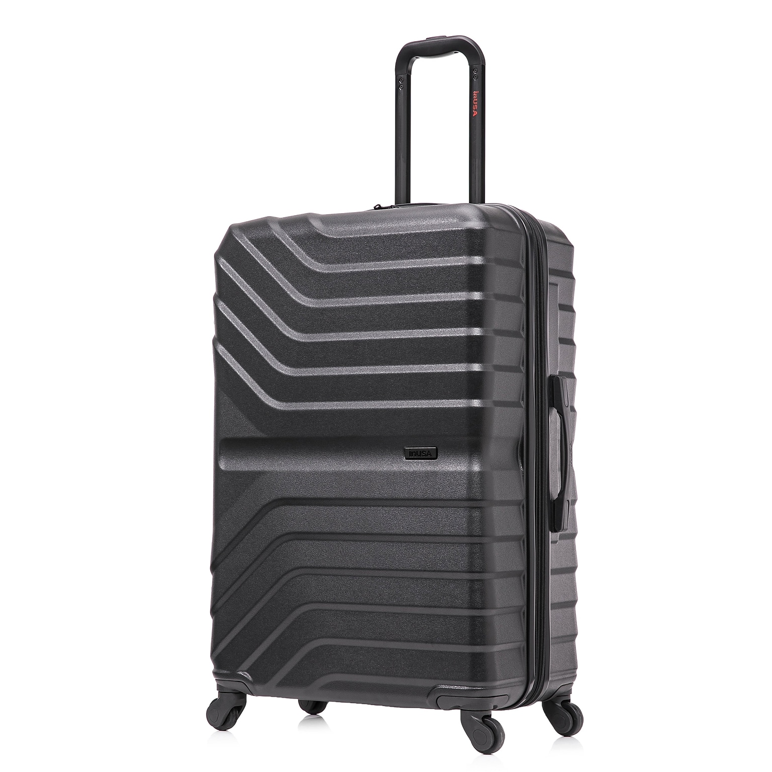 InUSA Aurum 29.92 Hardside Suitcase, 4-Wheeled Spinner, TSA Checkpoint Friendly, Black (IUAUR00L-BLK)