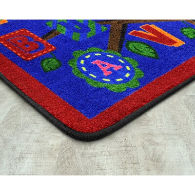 Joy Carpets Alphabet Leaves Nylon 78 x 109 Machine Tufted Rug, Bold (1892D-01)