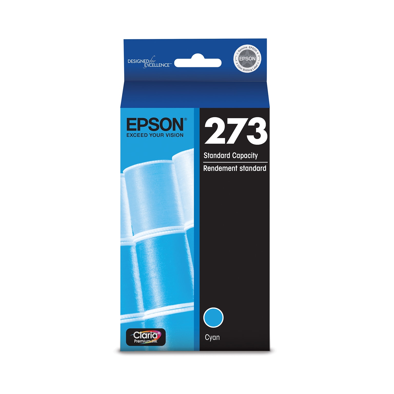 Epson T273 Cyan Standard Yield Ink Cartridge (T273220-S)