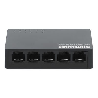 Intellinet Network Solutions 5-Port Gigabit Ethernet Switch, Black (561747)