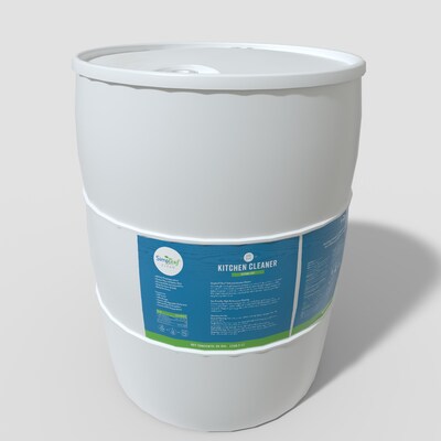 Simpleaf Clean Kitchen Cleaner & Degreaser Concentrate, Citrus Zest, 55 Gallon (SKCPL0155GCZCon)