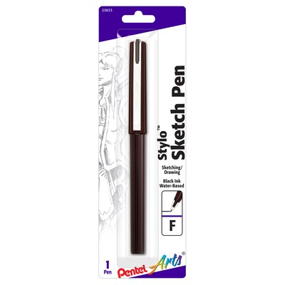 Pentel Stylo, Black Ink, 6/Bundle (PTAJM20BPAE-6)