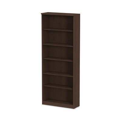 Alera Valencia Series Bookcase, Six-Shelf, 31 3/4w X 14d X 80 3/8h, Espresso (ALEVA638232ES)