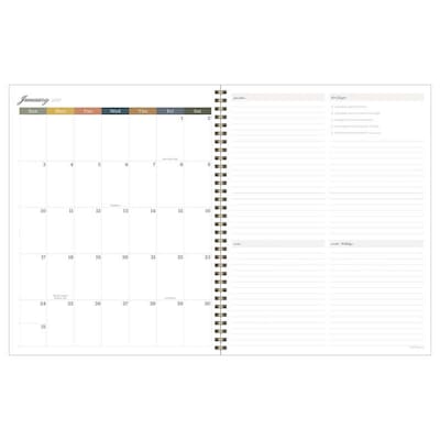 2027 TF Publishing Blue Stems 9 x 11  Weekly & Monthly Standard Planner, Paperboard Cover, Multicolored (27-9718)