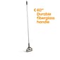 Coastwide Professional™ 60" Side Gate Fiberglass Wet Mop Handle, Plastic Head (CW61063-CC)