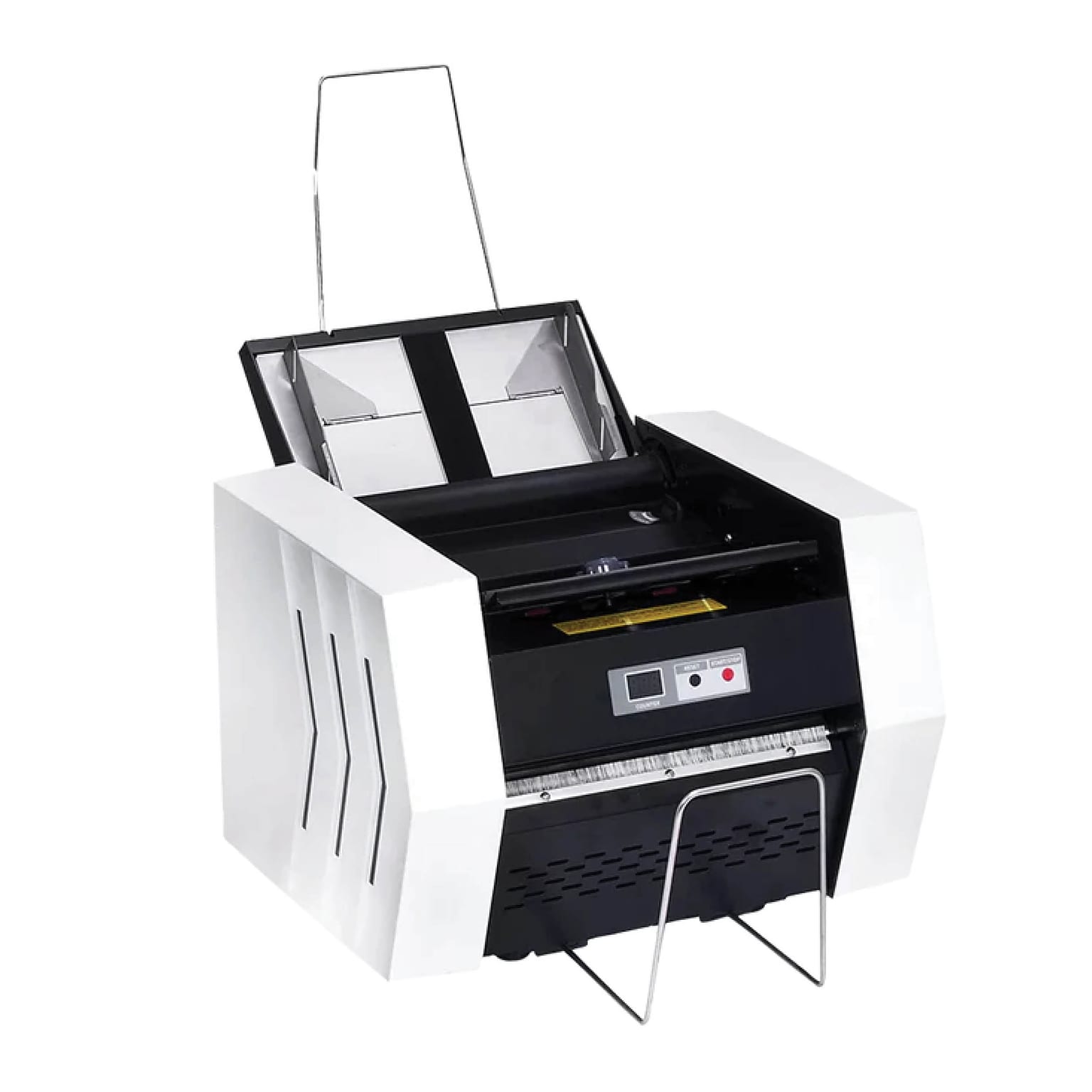 MBM ES2500 Pressure Sealer, Capacity 3,000 Sheets/Hour, V, C, Z, and Uneven Z Folds, Angled Seal, White (ES0801)
