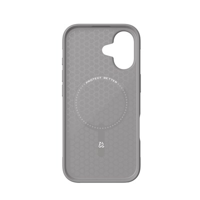 ZAGG Luxe Snap MagSafe Phone Case for iPhone 17, Shock Absorbing, Gray (702318836)
