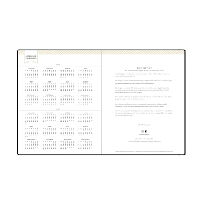 2026-2027 Blue Sky Day Designer 8" x 10" Academic Year Weekly & Monthly Planner, Faux Leather Cover, Black (158200)