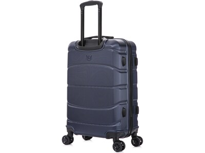 DUKAP Sense 24" Hardside Suitcase, 4-Wheeled Spinner, TSA Checkpoint Friendly, Blue (DKSEN00M-BLU)