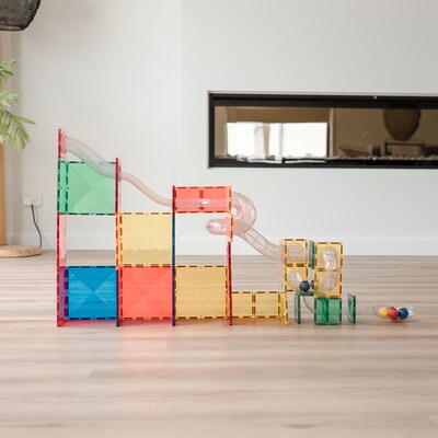 Connetix Magnetic Tiles Rainbow Ball Run Expansion Pack, 66 Pieces (CNTR00066BR)