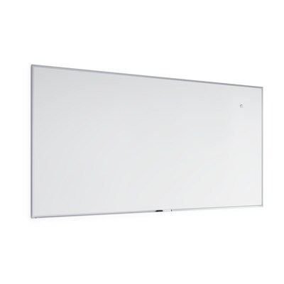 U Brands Magnetic Porcelain Dry-Erase Whiteboard, Aluminum Frame, 8' x 4' (4902U00-01)