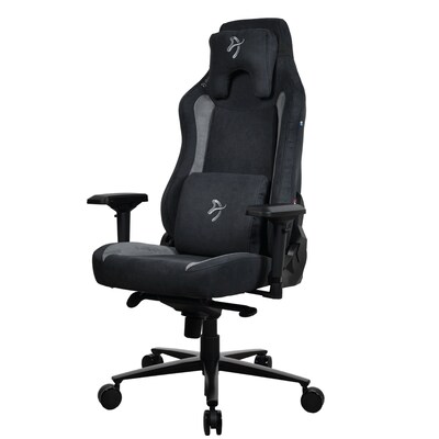 Arozzi Vernazza Supersoft Fabric Ergonomic Racing Gaming Chair, Black (VERNAZZA-SPSF-BK)