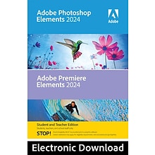 Adobe Photoshop Elements 2024 & Premiere Elements 2024 Student/Teacher Edition for Mac, 1 User [Down