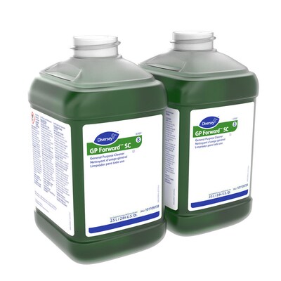 Diversey GP Forward SC 8 Multipurpose Cleaner for Diversey J-Fill Systems, Citrus Scent, 84.5 Fl.Oz., 2/Carton (904965)