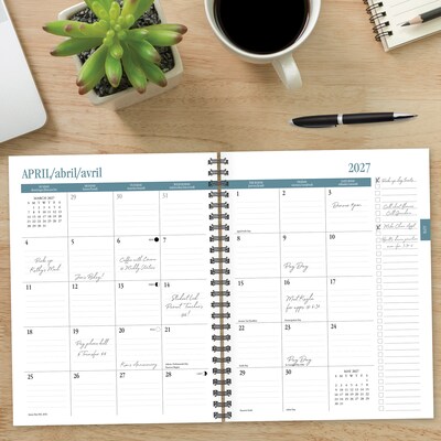 2027 Willow Creek 8.5" x 11" Calendar Year Weekly & Monthly Standard Planner, Blue (66843)