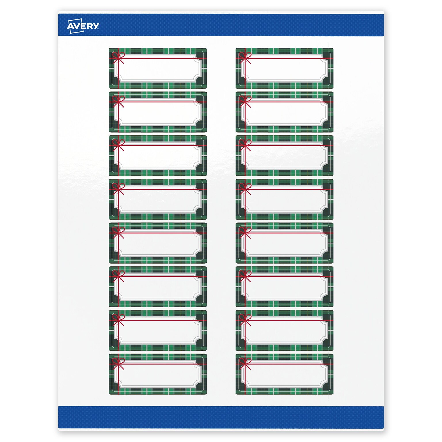Avery Rectangle Multipurpose Labels, 1 x 2-5/8, White, 160/Pack (19479370404)