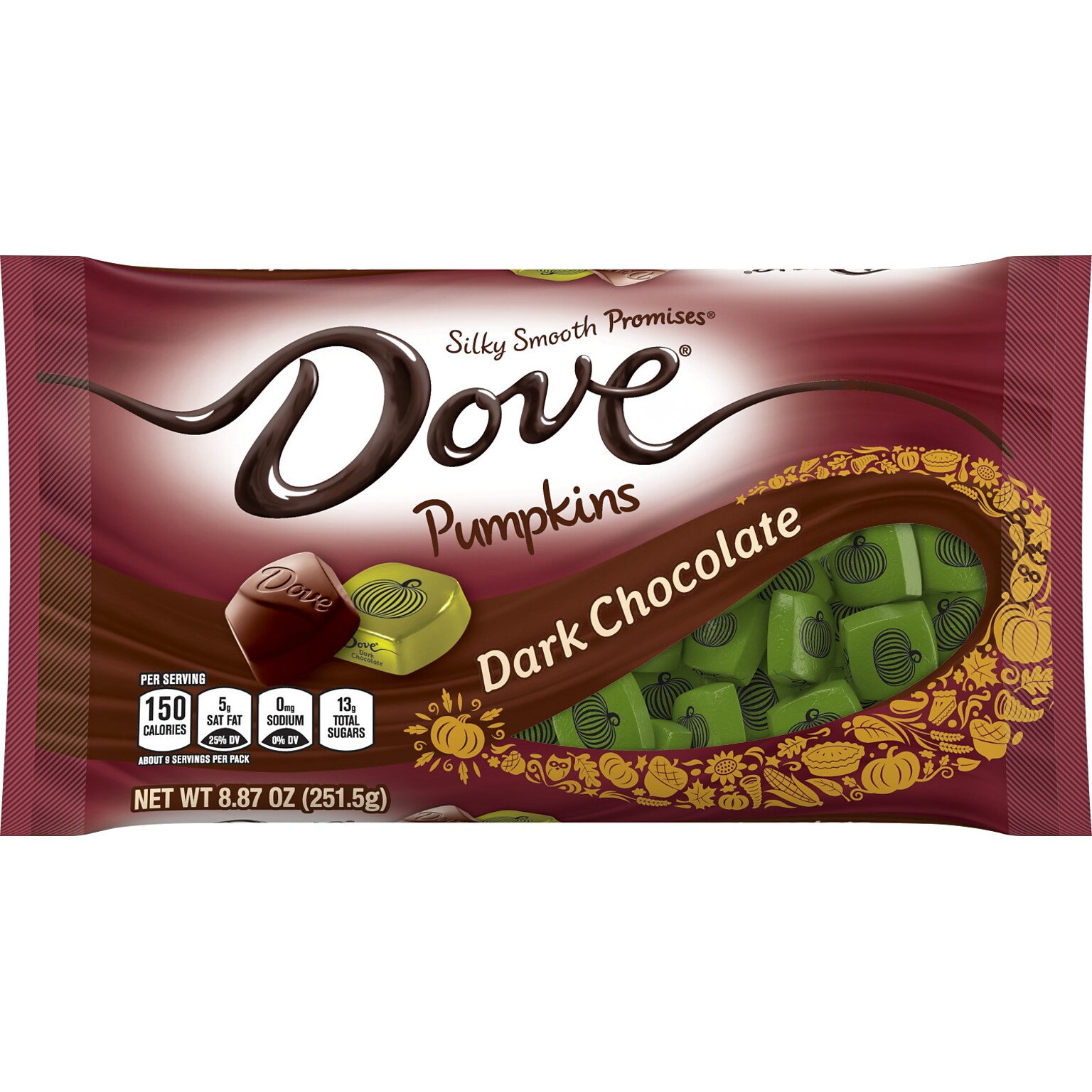 Dove Promises Pumpkins Bite-Size Dark Chocolate Pieces, 8.87 oz. (440837)