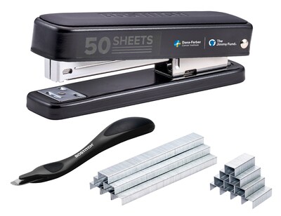 Bostitch Titan Heavy Duty Desktop Stapler, 50-Sheet Capacity, Staples Included, Black (B615-BLK-VP)