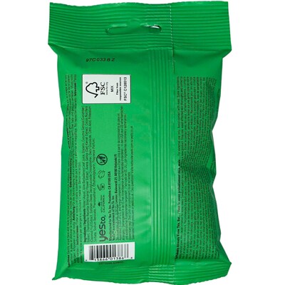 Yes To Cucumbers Soothing Hypoallergenic Facial Wipes Travel Pack, 8 Packs/Bag, 6 Bags/Carton