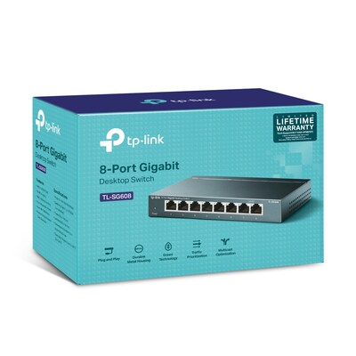 TP-Link 8-Port Gigabit Unmanaged Ethernet Network Switch (TL-SG608)