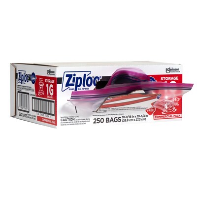 Ziploc Storage Bags, Quart, 48/Box (314469)