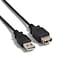 NXT Technologies™ 6 USB A Male/A Female, Black (NX29753)