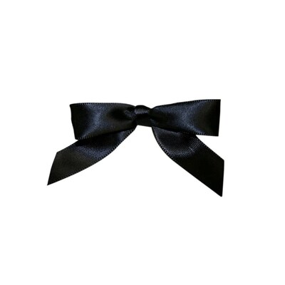 JAM Paper Satin Bows, Black, 100/Pack (52640349192)